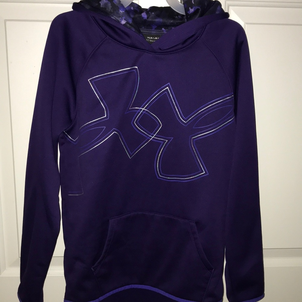 Girls purple under armor hoodie